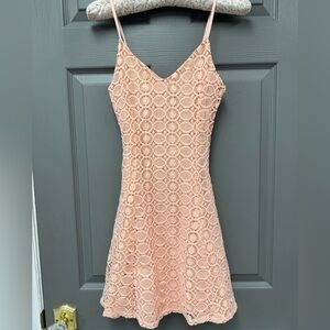 Aqua Blush Lace Dress